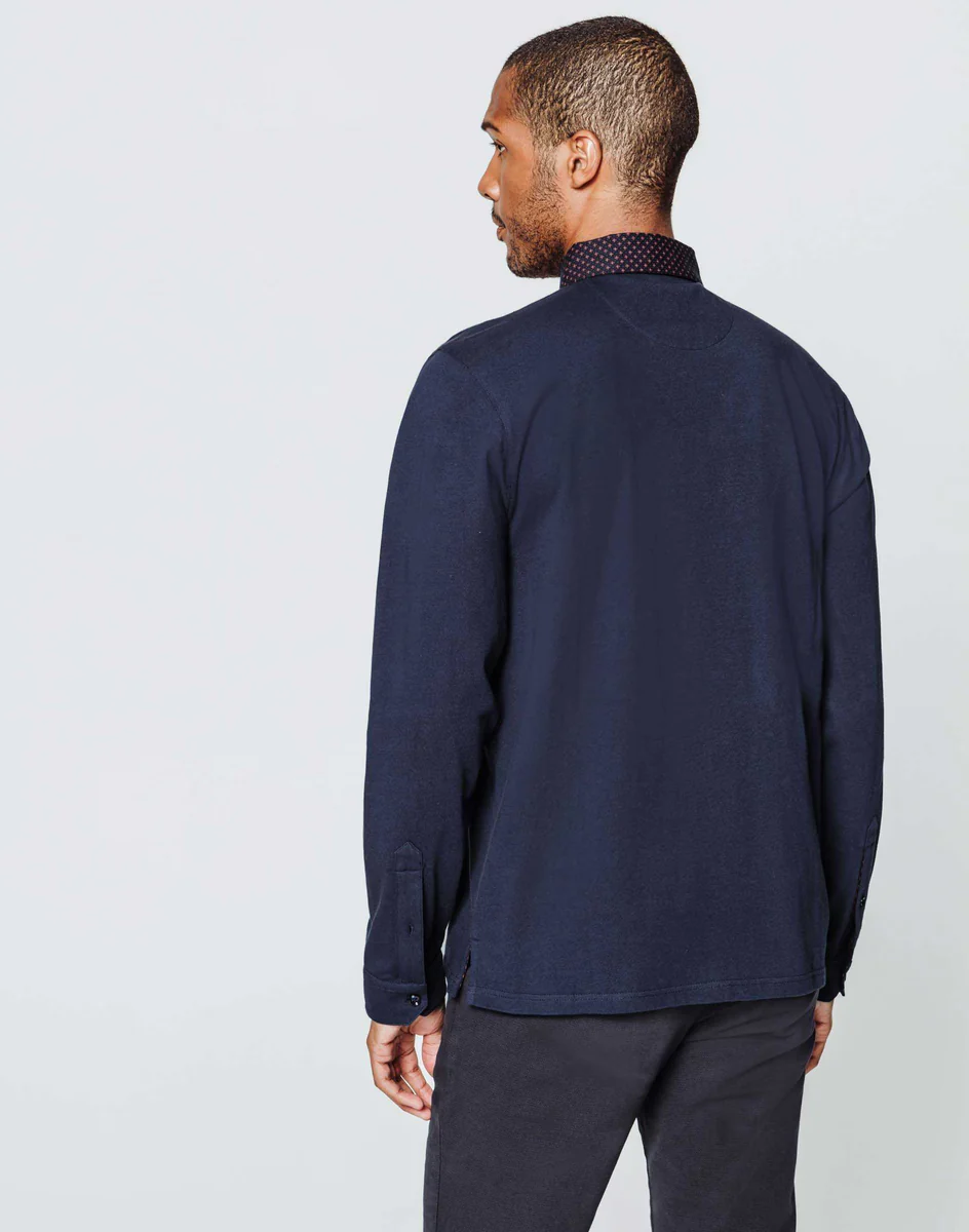 Polo coton marine