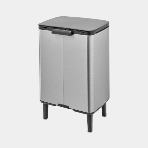Bo Hi afvalemmer, 12L - Matt Steel Fingerprint Proof