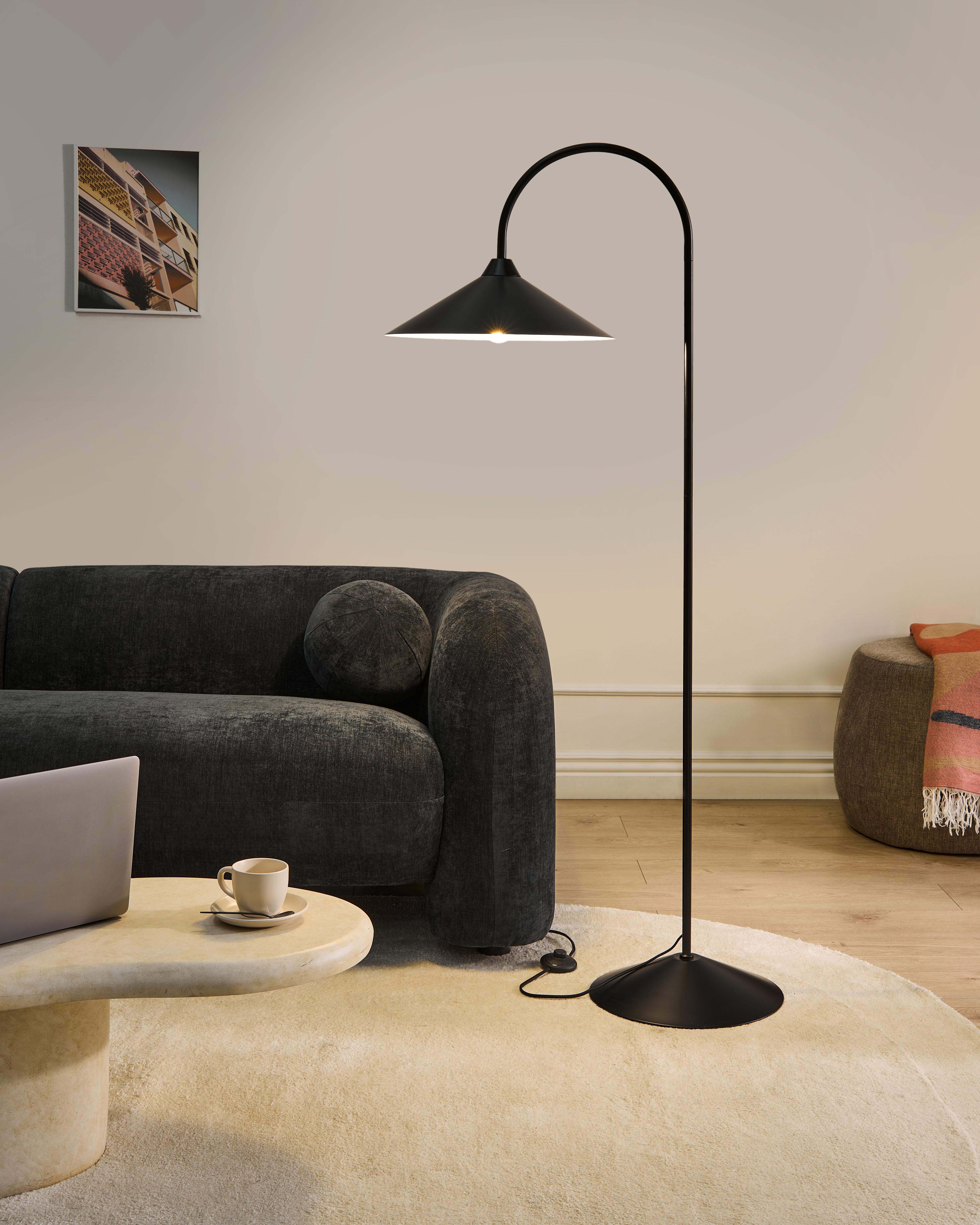 Staande lamp SAVEGRE Metaal Zwart