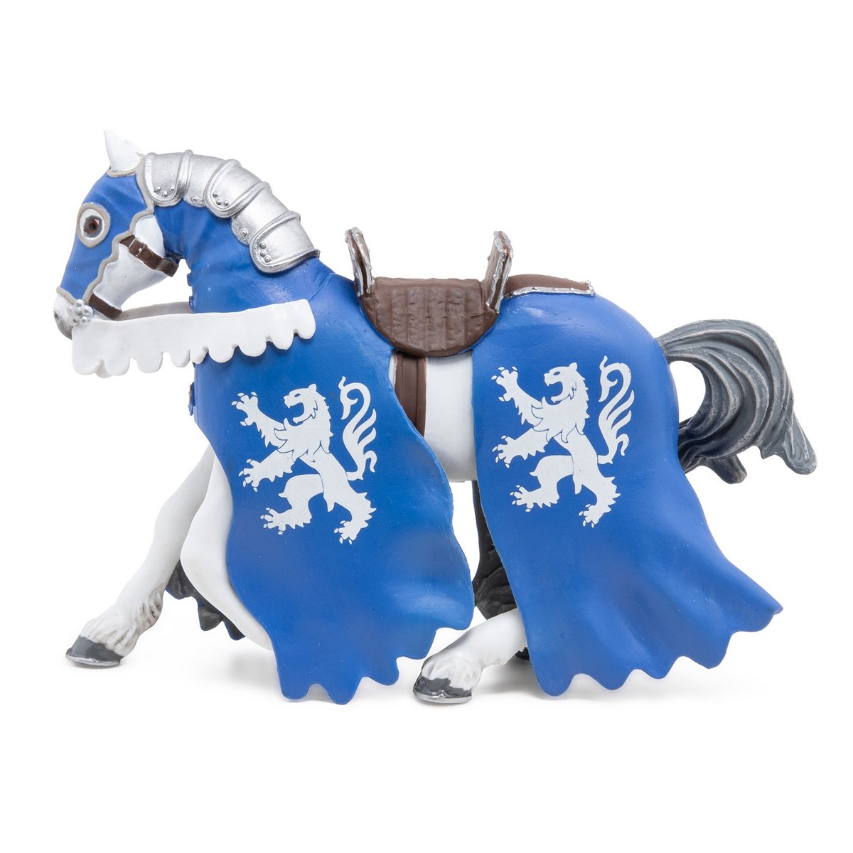 Cheval du chevalier lion à la lance