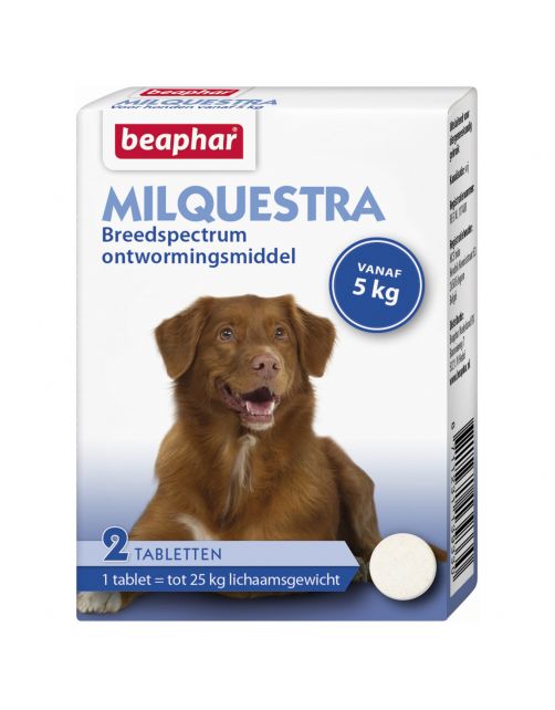 Beaphar Milquestra Hond Rund - Anti wormenmiddel