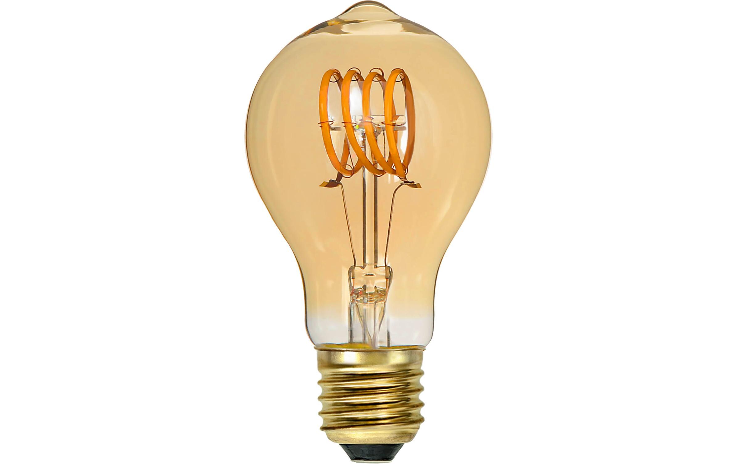 Lampe Dspiral Amber TA60 2.5 W (20 W) E27 WarmweissFilamentleuchtmittel in Tropfenform