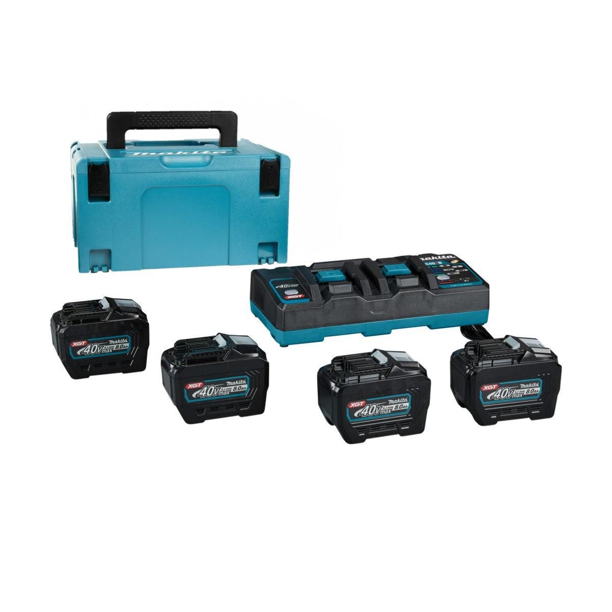 Makita Accu Starterset XGT DC40RB 4xBL4080F - 1910A8-3