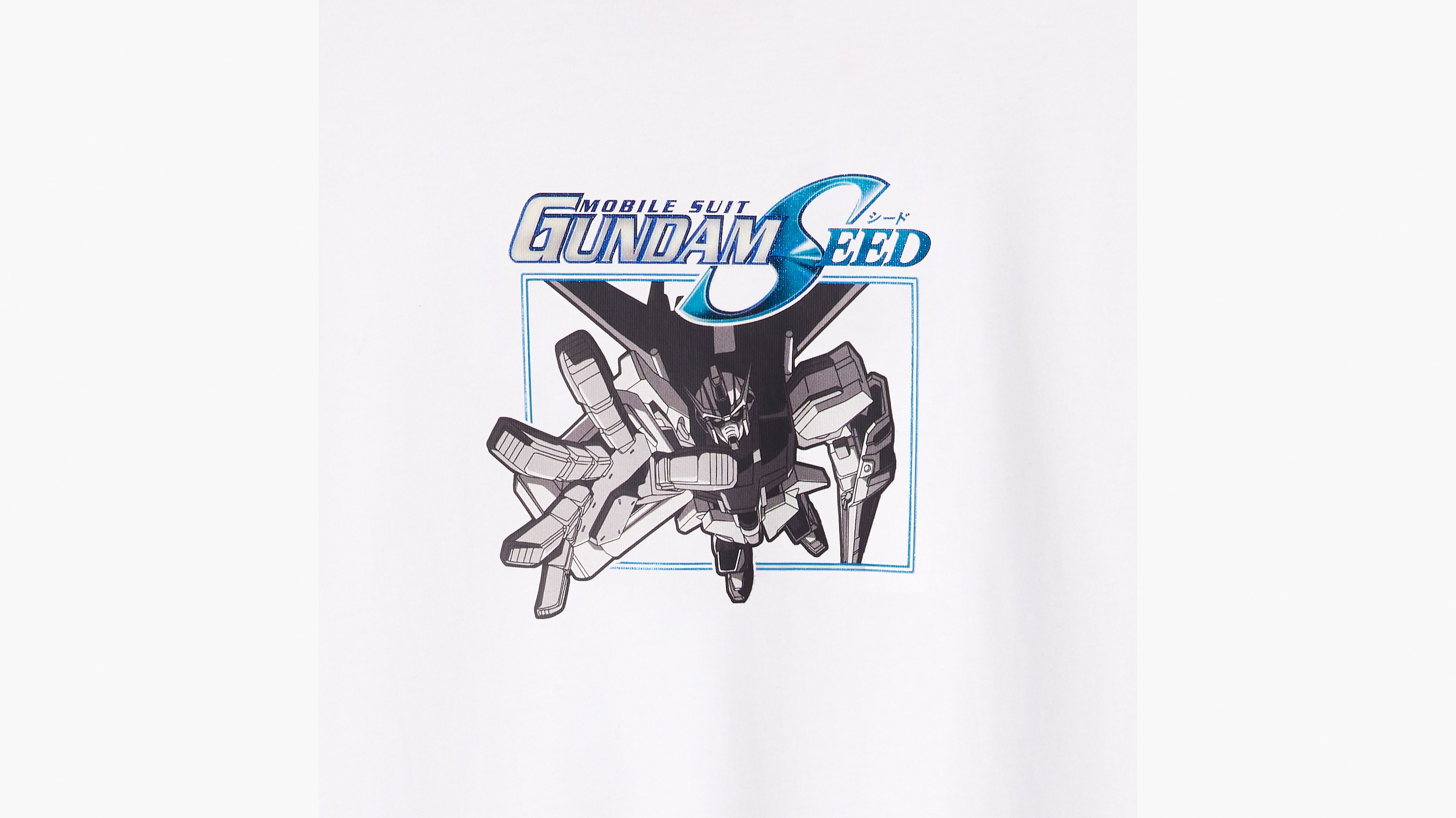 T-shirt boxy Levi's® x Gundam SEED - Starbright White - Blanc