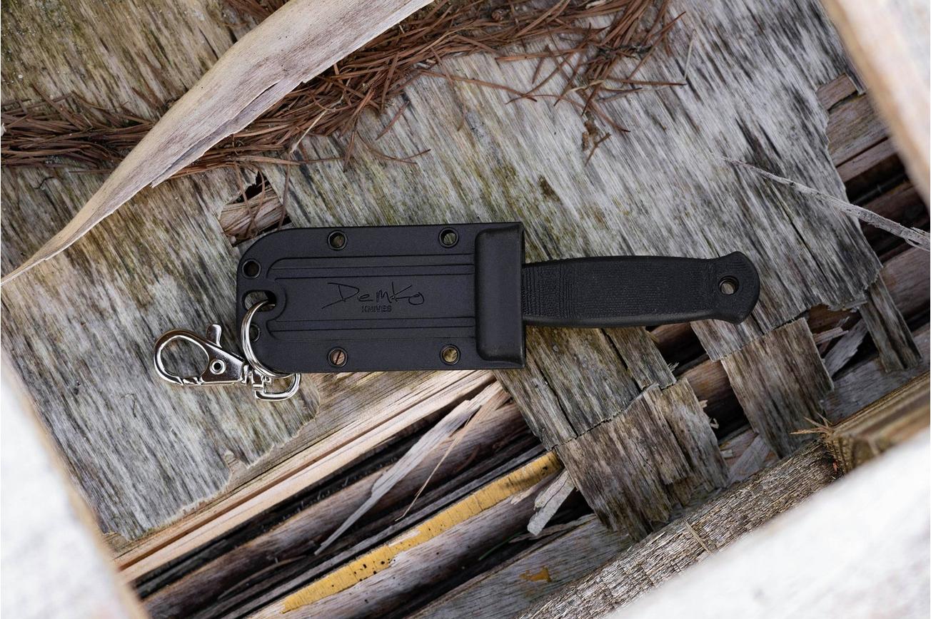 Demko Knives Armiger 2 Clip Point ARM2-4034SS-CP Black TPR, nekmes