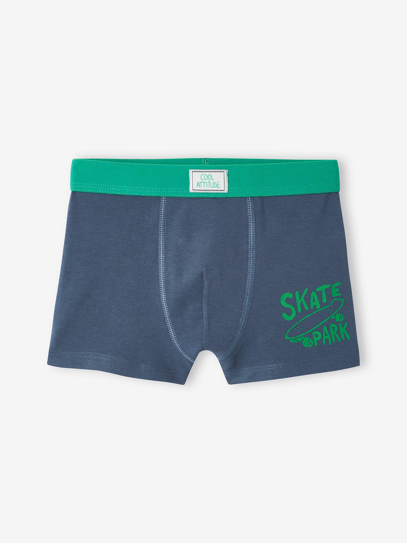Pacote com 5 cuecas boxer elásticas 