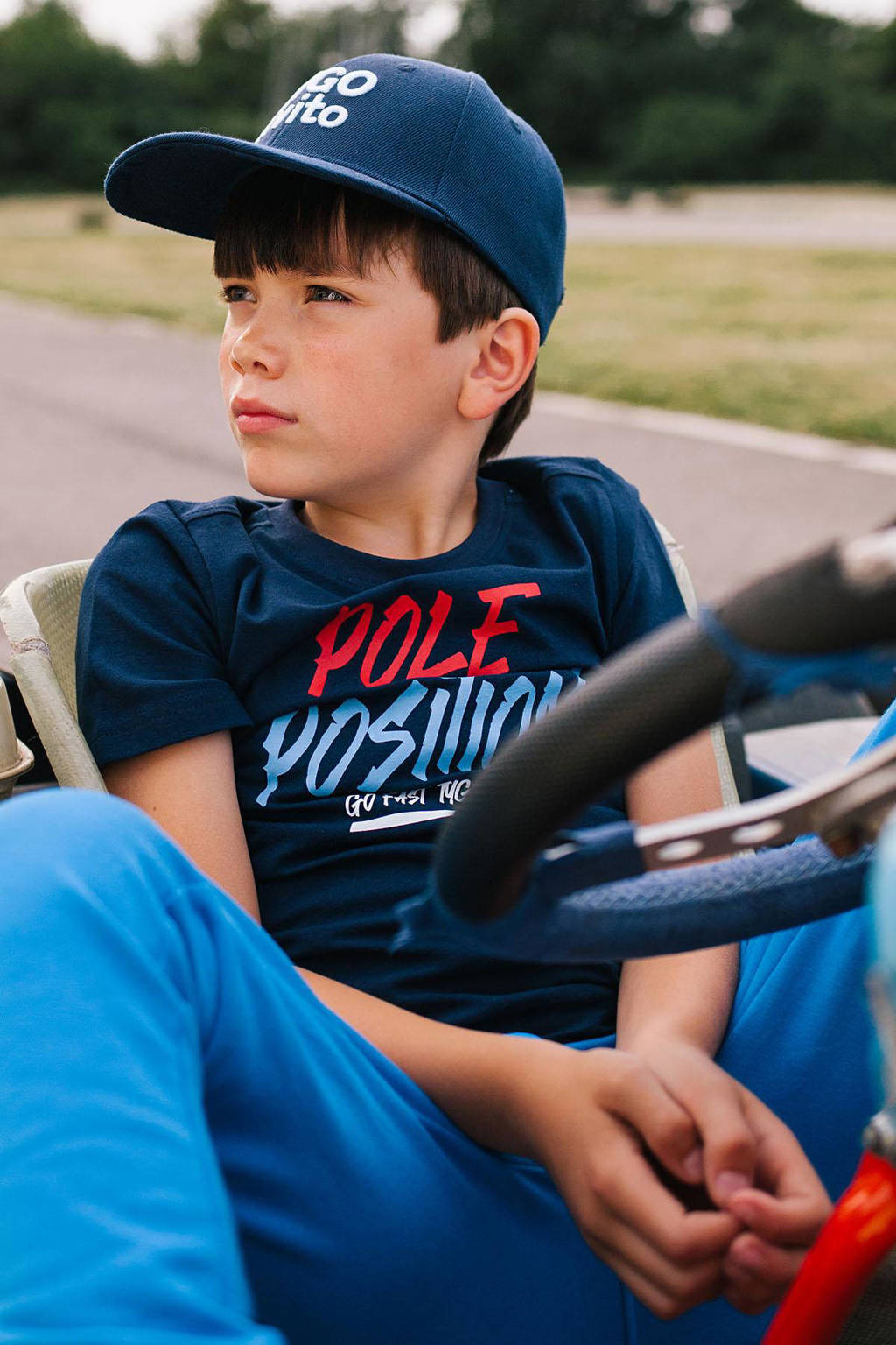 TYGO & vito T-shirt Jaimy met tekst donkerblauw/multi