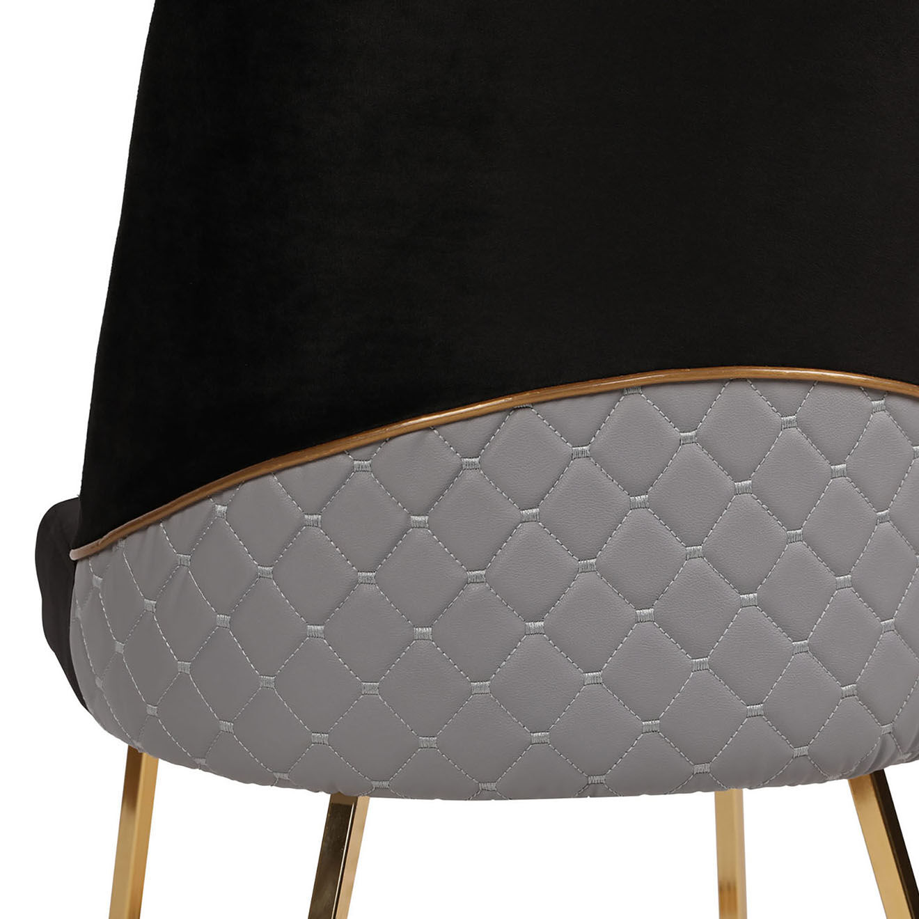Homitis 4 Chaises Madrid noires - 50x90x49 cm