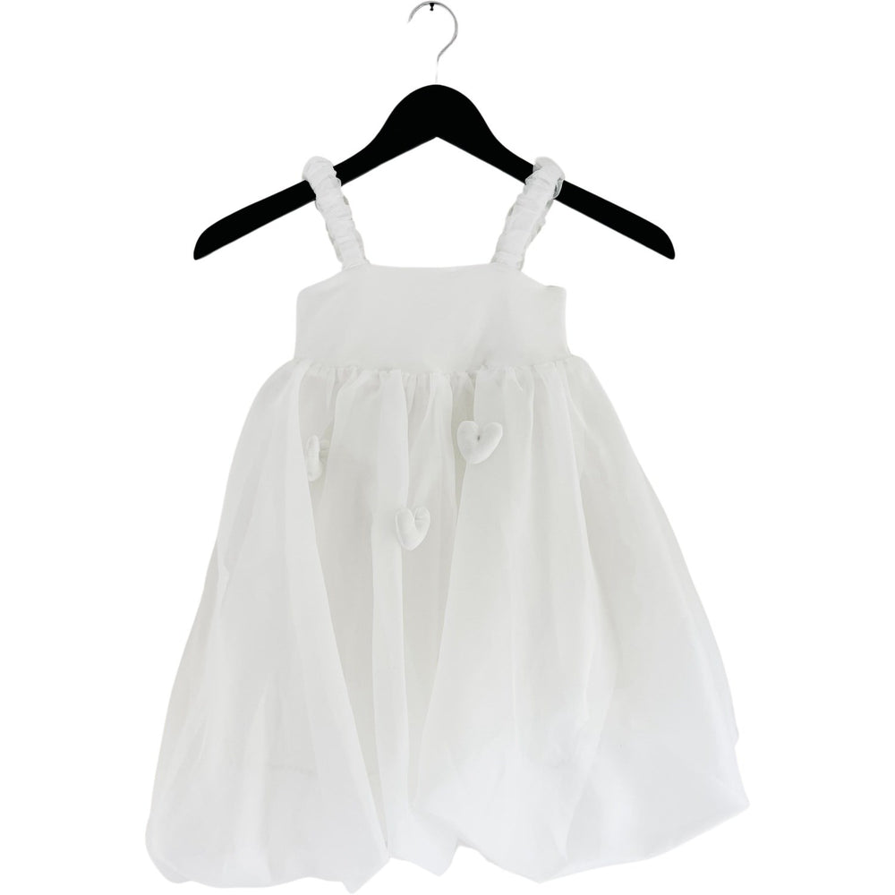 Køb Dolly by Le Petit Tom White Dolly World Heart Balloon Organza Kjole