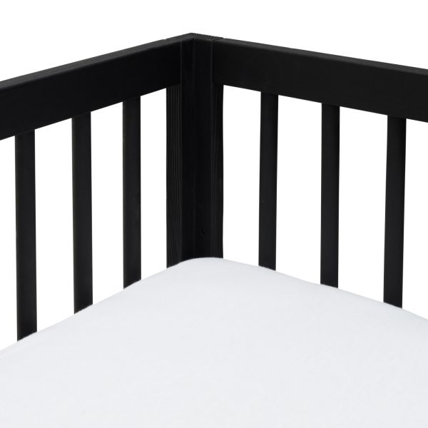 Kidsmill Pure Wood Ledikant Zwart Geborsteld 60 x 120 Cm