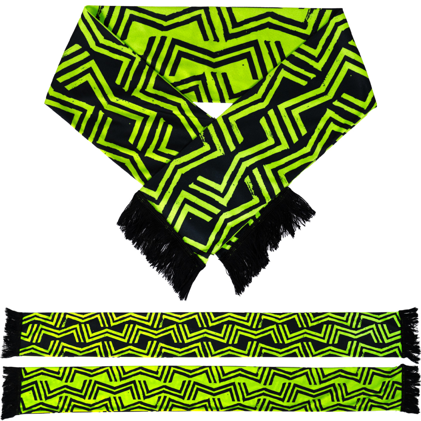 Masters of Madness Fleece Sjaal Groen Zwart