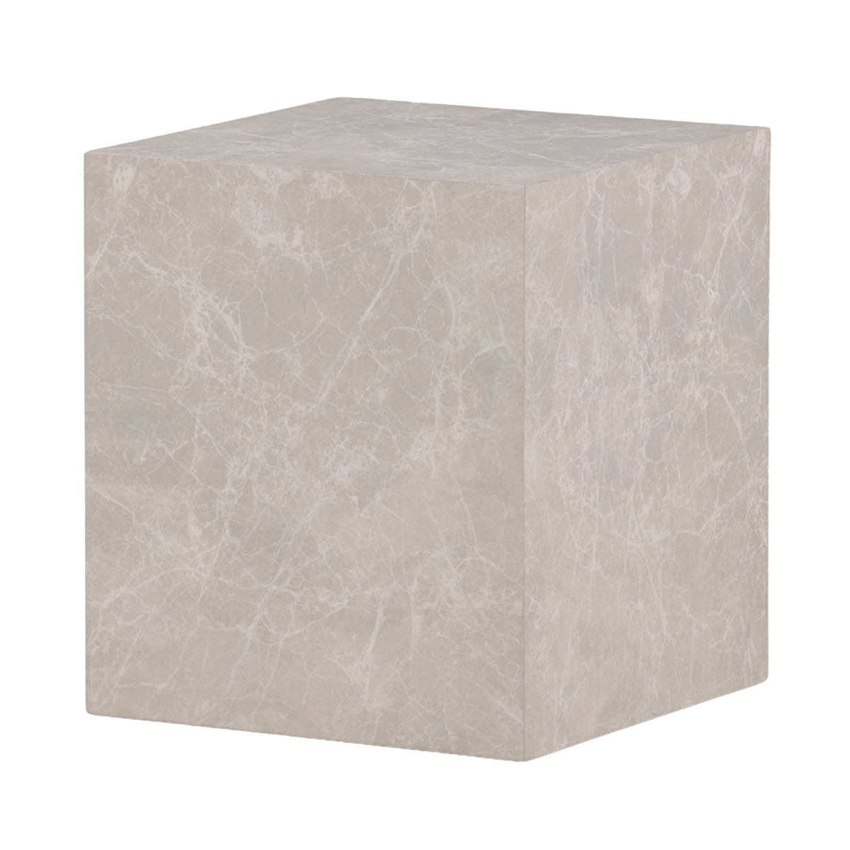 Bijzettafel Zayn marmerlook Beige