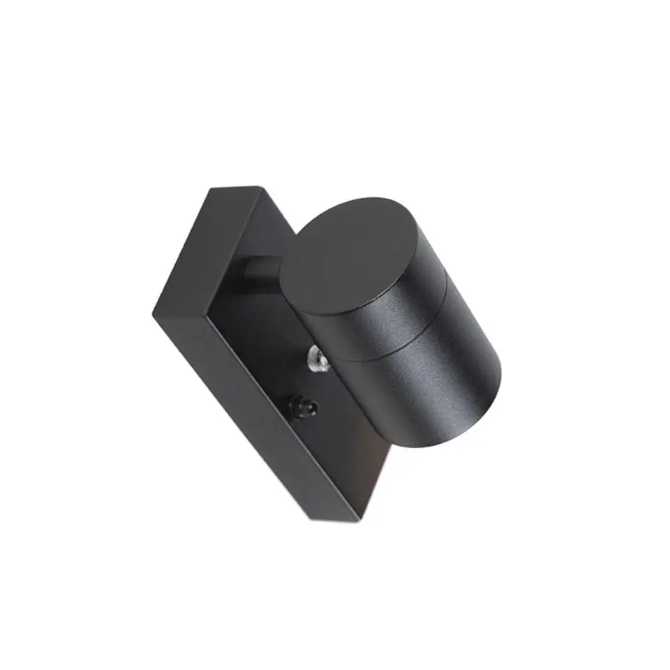 Qazqa buitenlampen met sensor solo zwart gu10