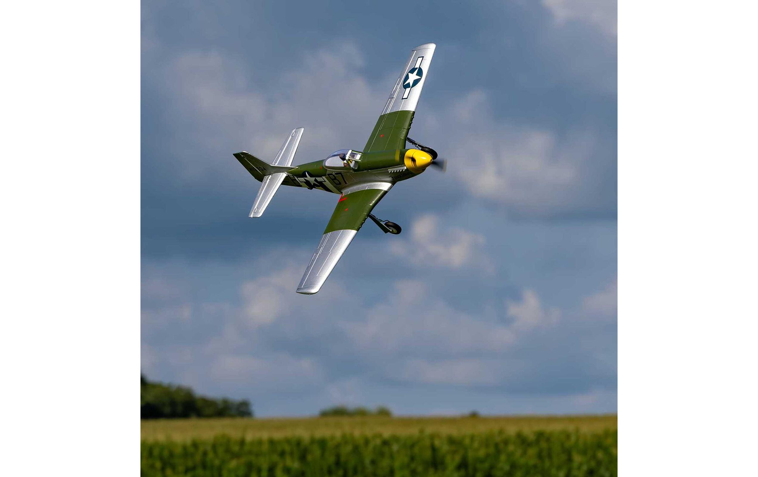 Warbird P-51D Mustang 1000 mm PNP<br>Warbird-Modell für Einsteiger und erfahrene Piloten