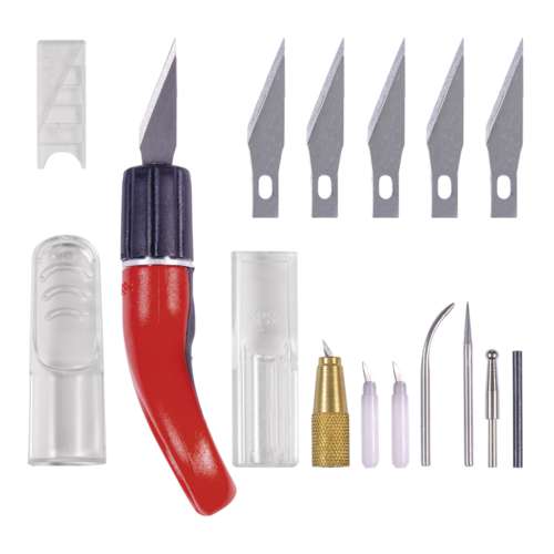 ECOBRA Finger-Bastelmesser-Set, 18-tlg.