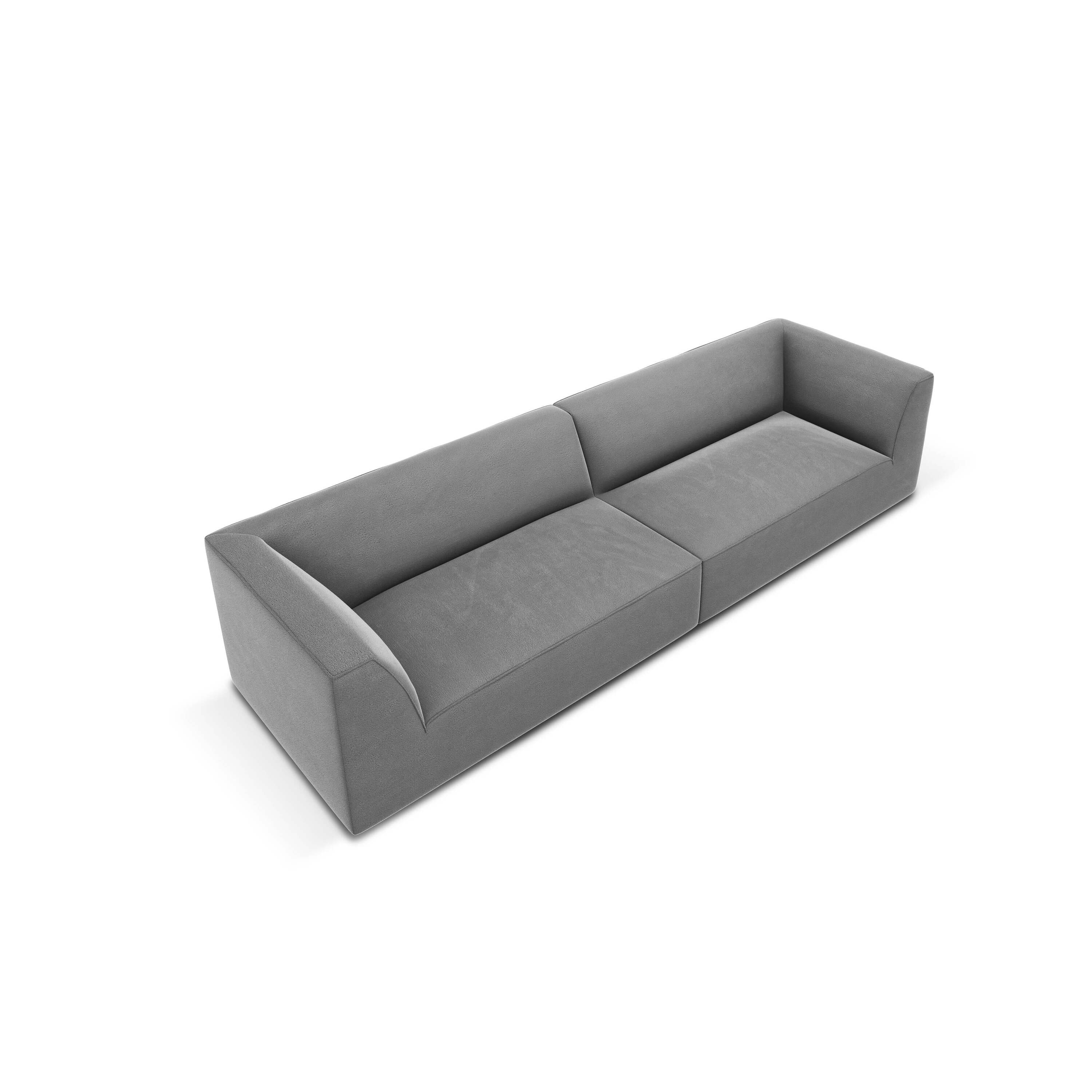 Windsor & Co Sao 4-zitsbank - Velvet - Grijs