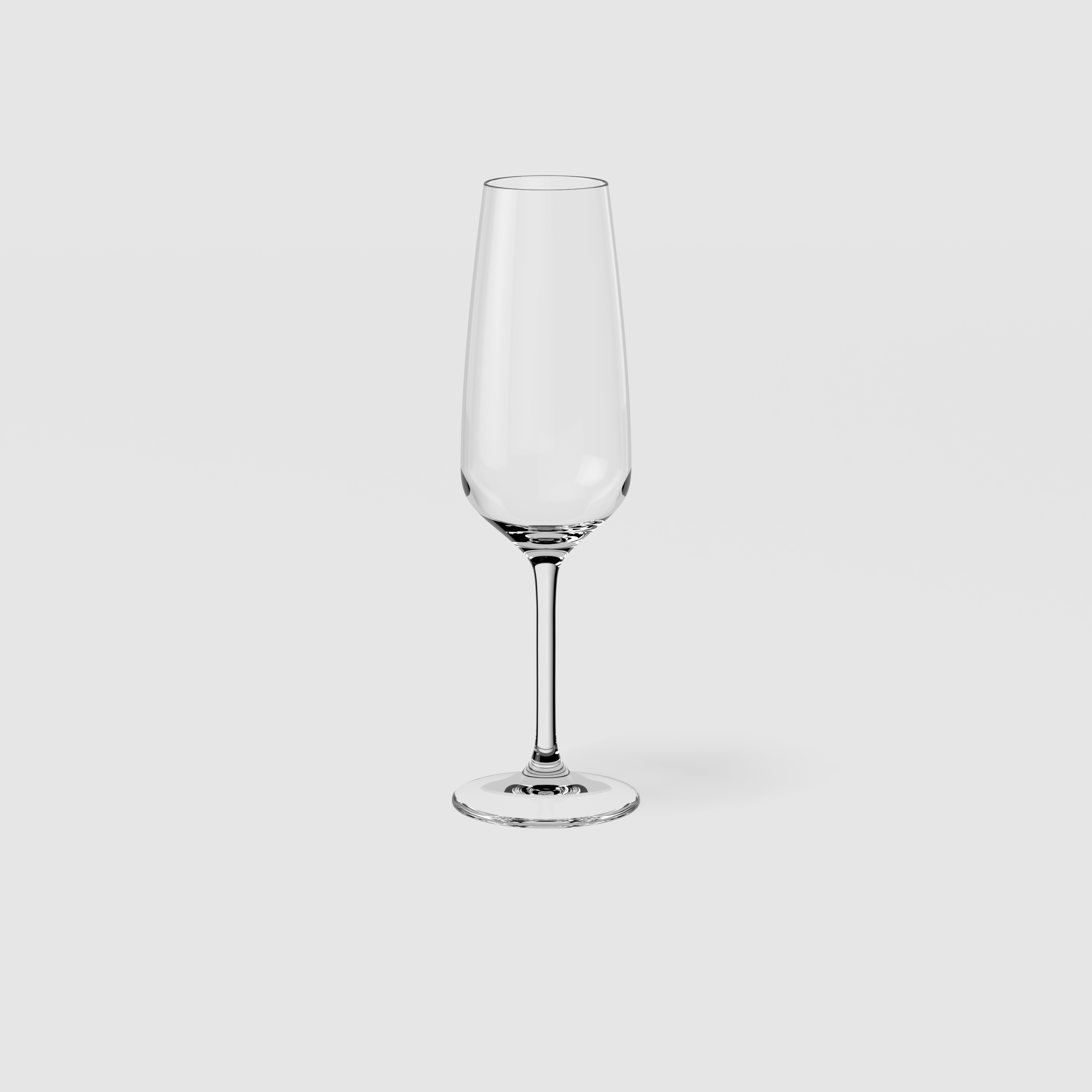 Voice Basic Champagne glass Clear, 4.1 oz, crystal glass