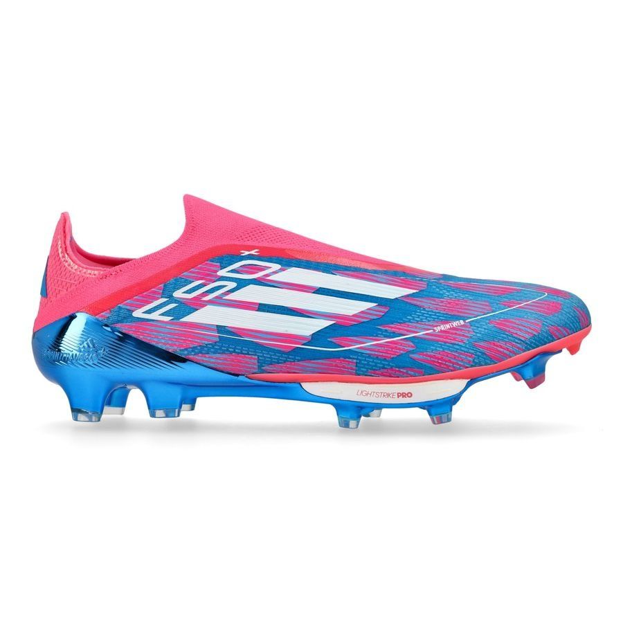 adidas F50   Laceless FG Reemergence - Bleu/Blanc/Rose