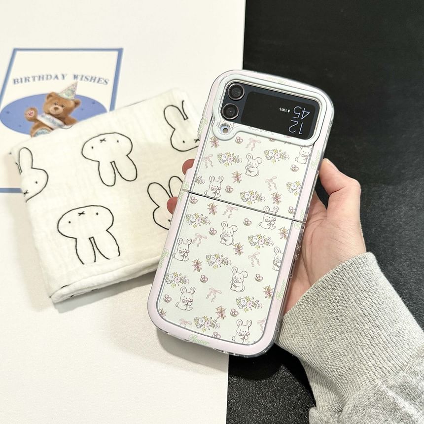 Jaguara - Bloemen telefoonhoesje / bedel / set - Samsung Flip