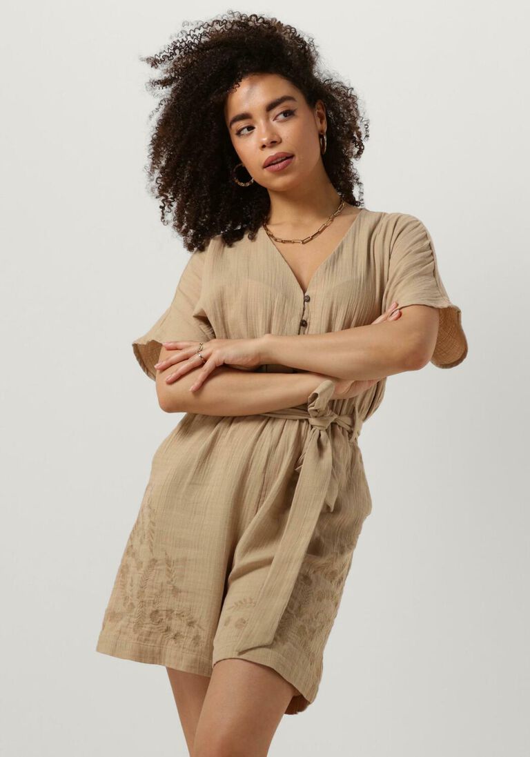 Y.A.S. beige y.a.s.  yascecilia ss playsuit s.