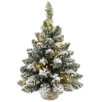 Christmas Goods kunstkerstboompje Colorado 45 cm sneeuw inclusief LED verlichting