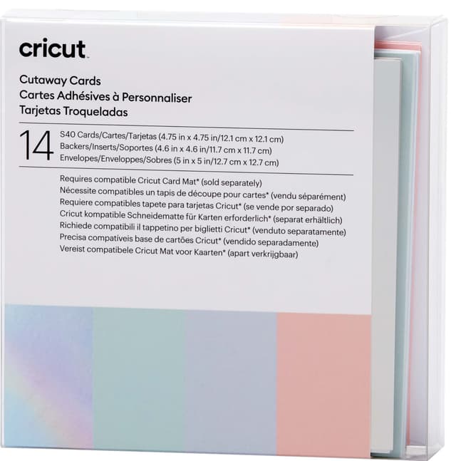 Cricut Cut-Away kort S40 (pastel)