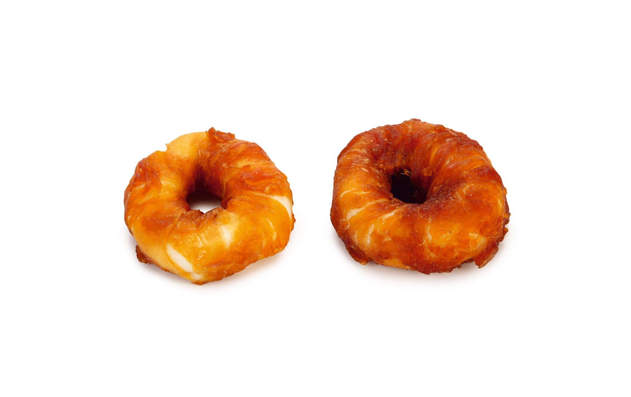 Kausnack Rinderhaut Ring mit Huhn, 2 x 7.5 cmKauspass für Hunde