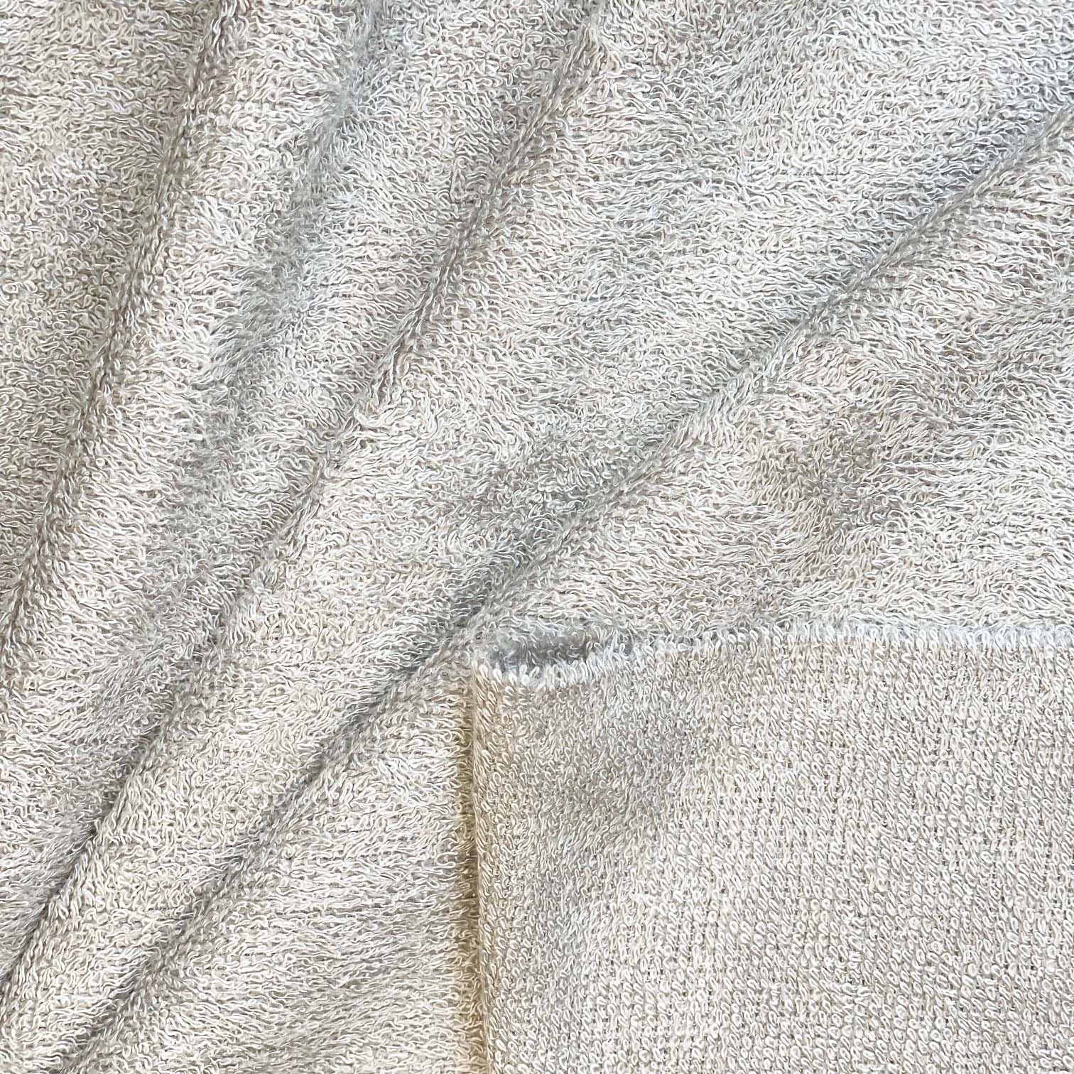 Tissu Éponge Bambou Au Mètre Grège