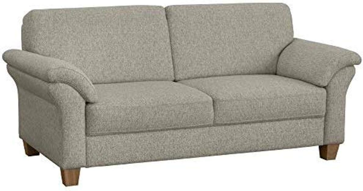 CAVADORE 3-Sitzer Byrum / Große 3er-Couch im Landhausstil mit Federkern / Passend zur edlen Sofagarnitur Byrum / 186 x 87 x 88 / Natur (Weiss-Beige)