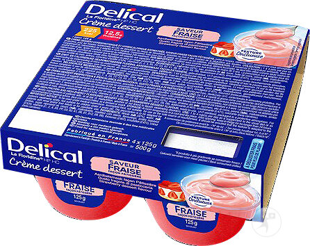Delical La Floridine Delical Crème Dessert Fraise 4x125g