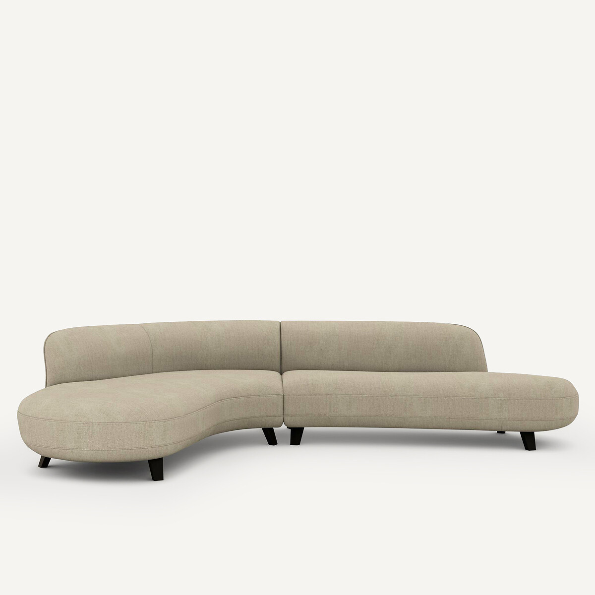 AM.PM<br>Sofá de canto em linho chambray, Rosebury