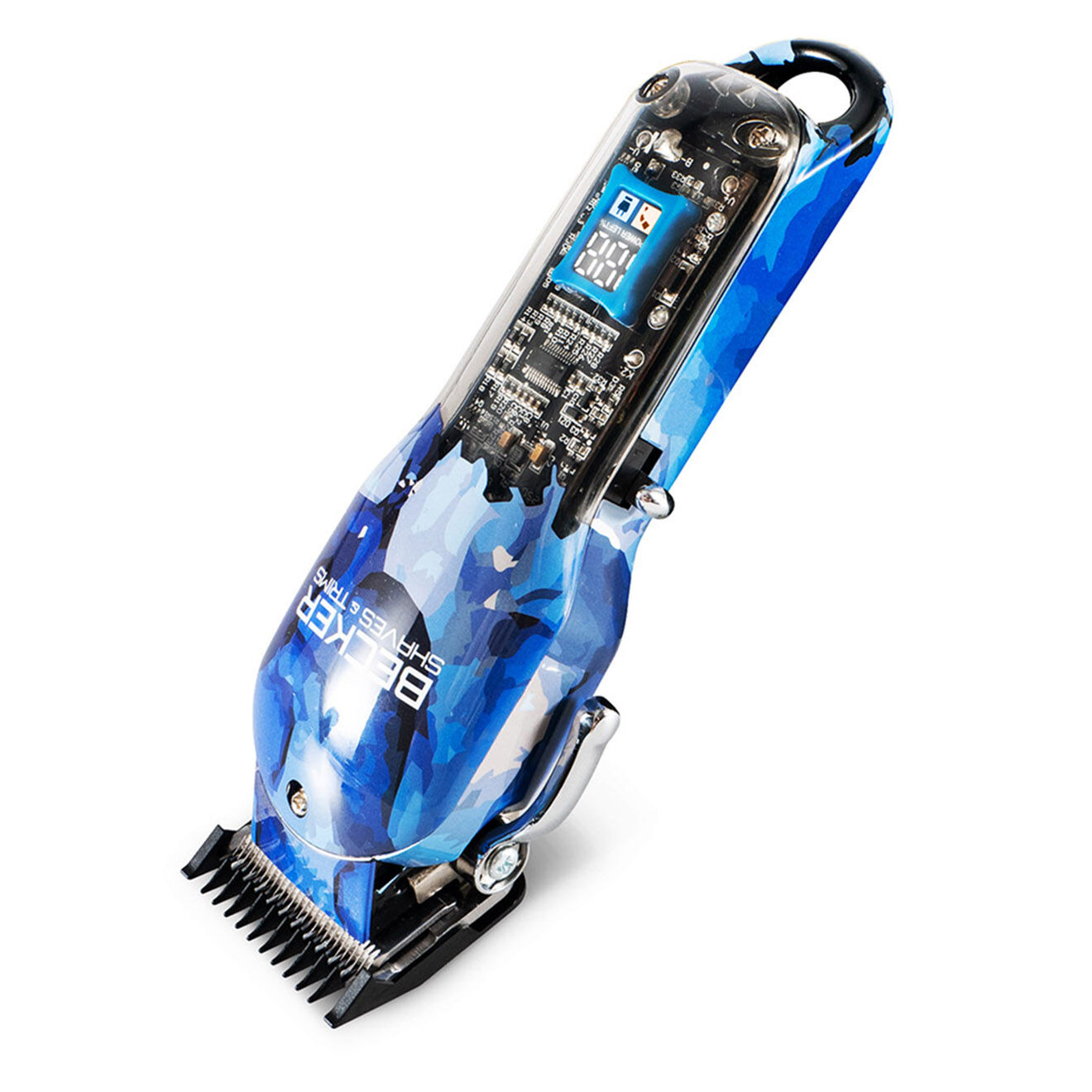 Becker Shaves & Trims Tondeuse sans fil cheveux et barbe blue motion bleue
