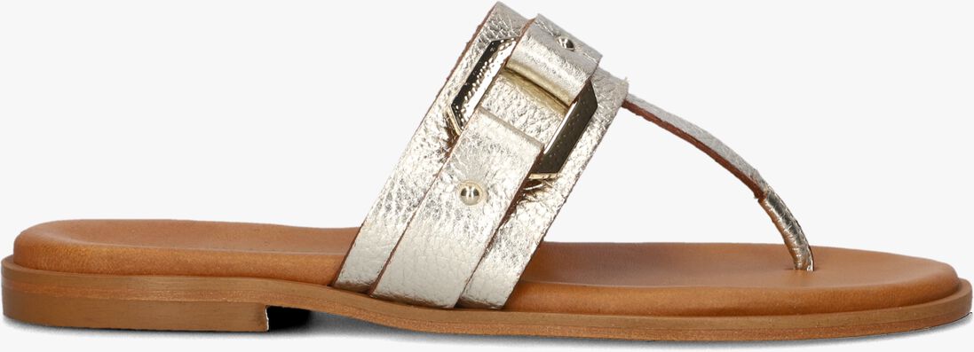 gouden stefano lauran teenslippers met teenslipper