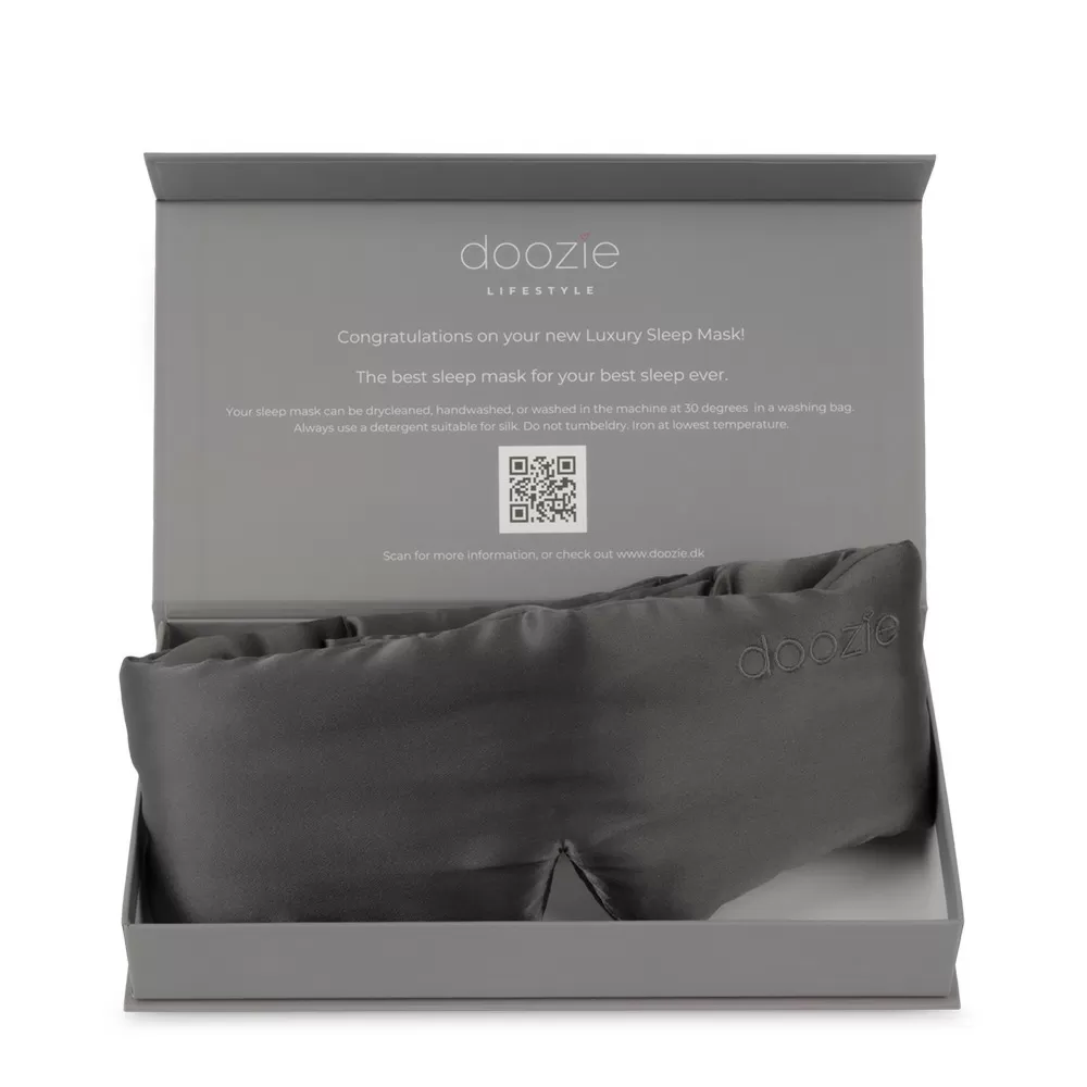 Doozie Luxury Sleep Mask Anthracite - 1 stk.