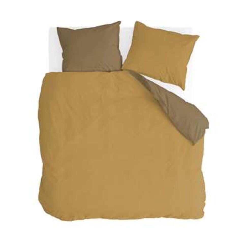 Byrklund - Dekbedovertrek Side Way - 240x220 cm - Geel / Mosterd