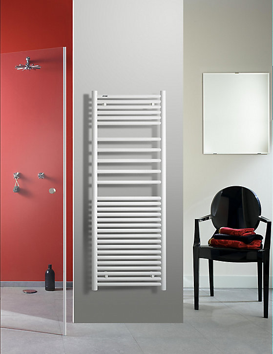 Radiateur sèche-serviettes eau chaude Acova Angora blanc 615W