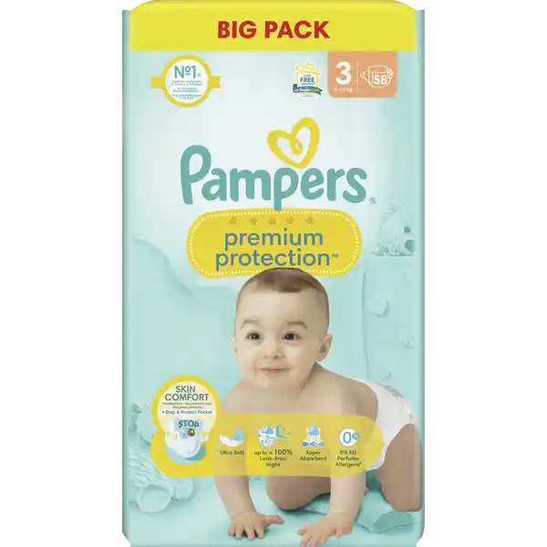 premium protection Windeln Gr.3 (6-10kg) Big Pack