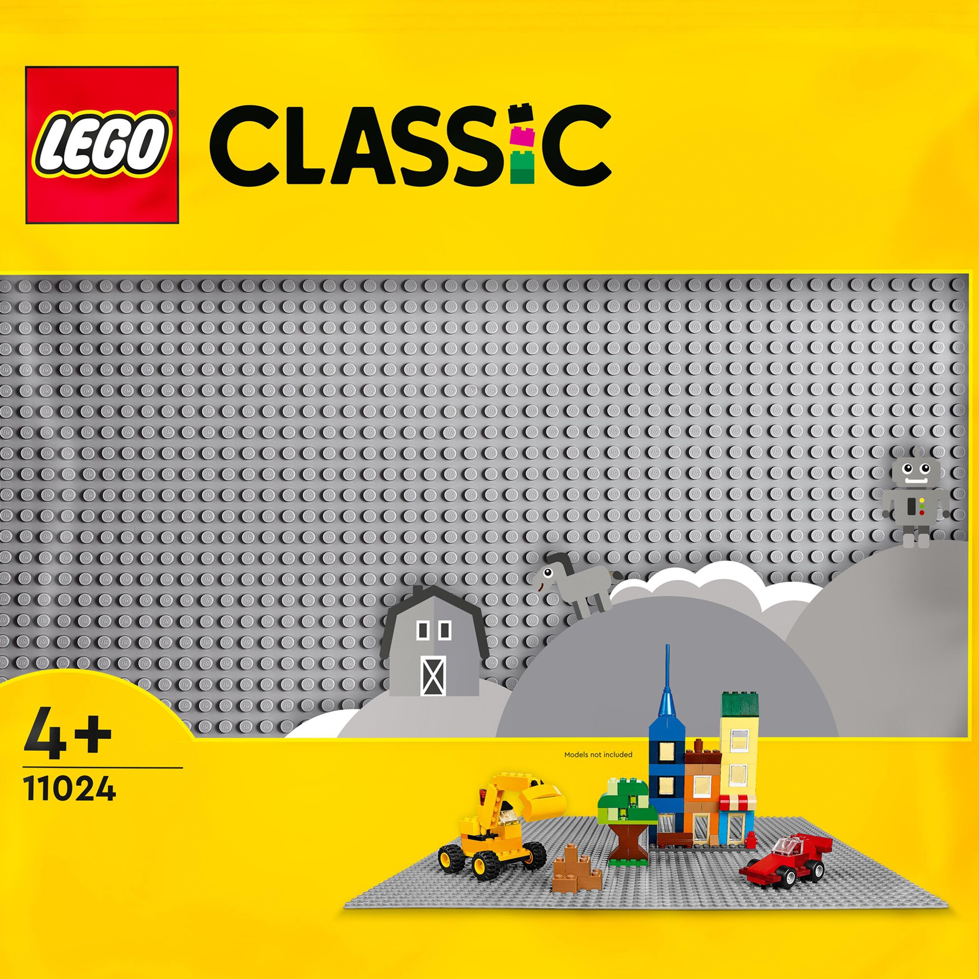 LEGO Konstruktionsspielzeug Classic Graue Bauplatte