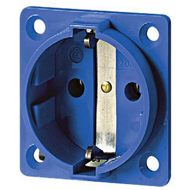 Audio WireZ Schuko chassisdeel blauw