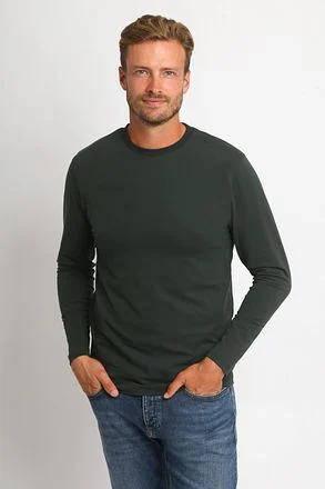 Suitable Respect Longsleeve Heavy T-shirt Donkergroen RSP-24LST-HEAVY-DG kopen