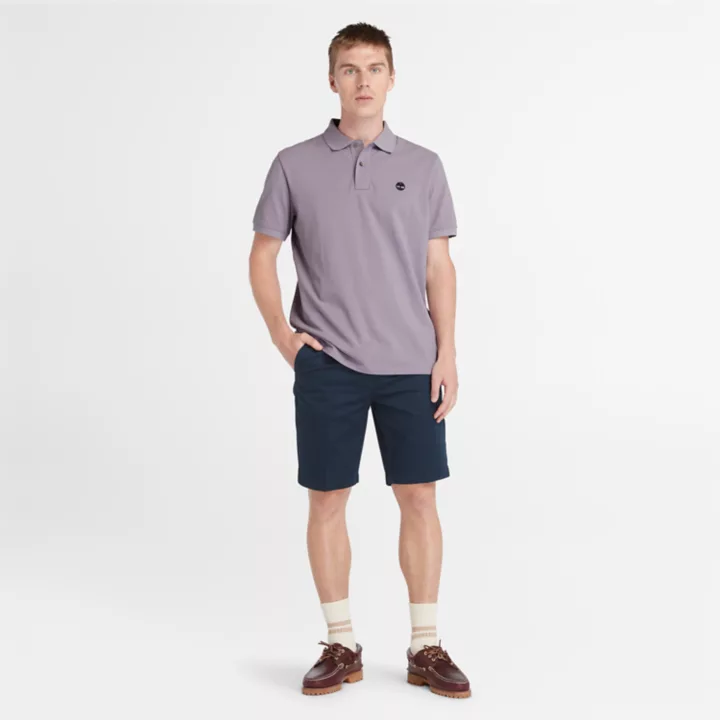 Polo Millers River en piqué pour homme violet
