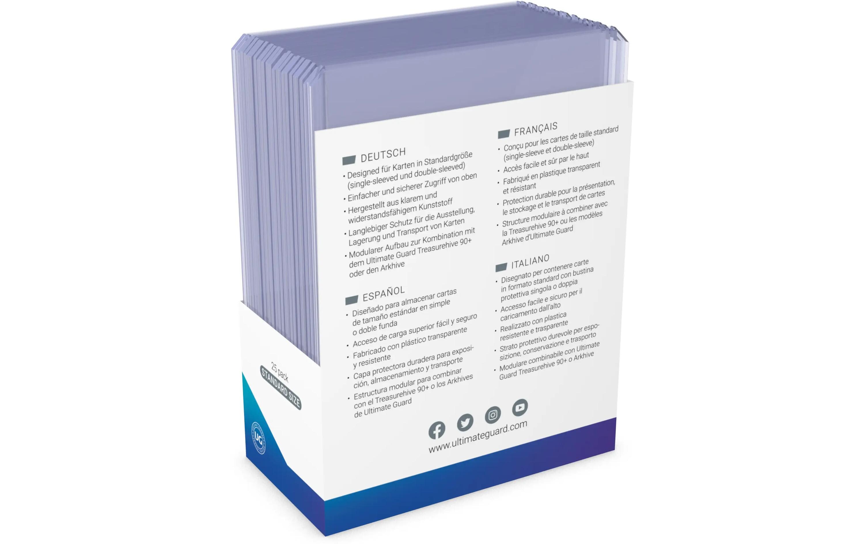 Kartenhülle Card Covers Toploading 35 pt 25er-PackHochwertige Kartenhüllen in Standardgrösse