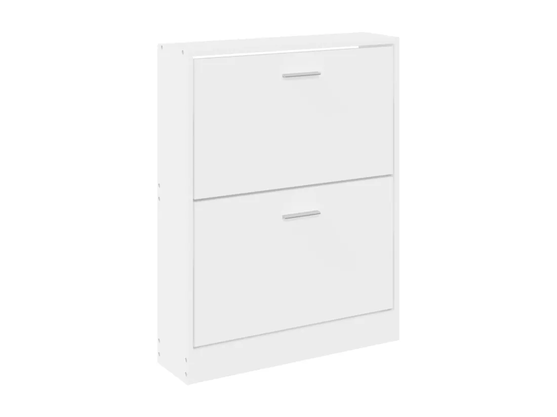 Armoire à chaussures Blanc 59x17x81 cm Bois d'ingénierie