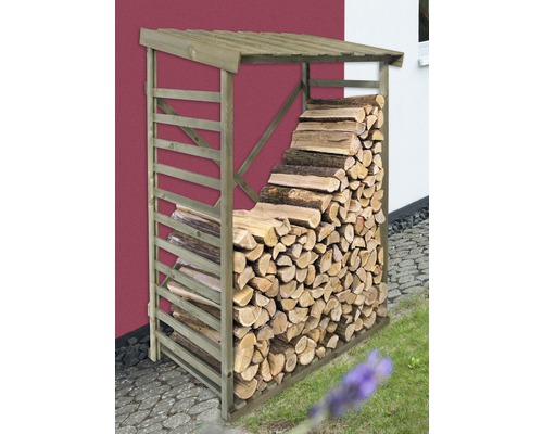 Haardhoutschuilplaats 125x70x185 cm drukgeïmpregneerd
