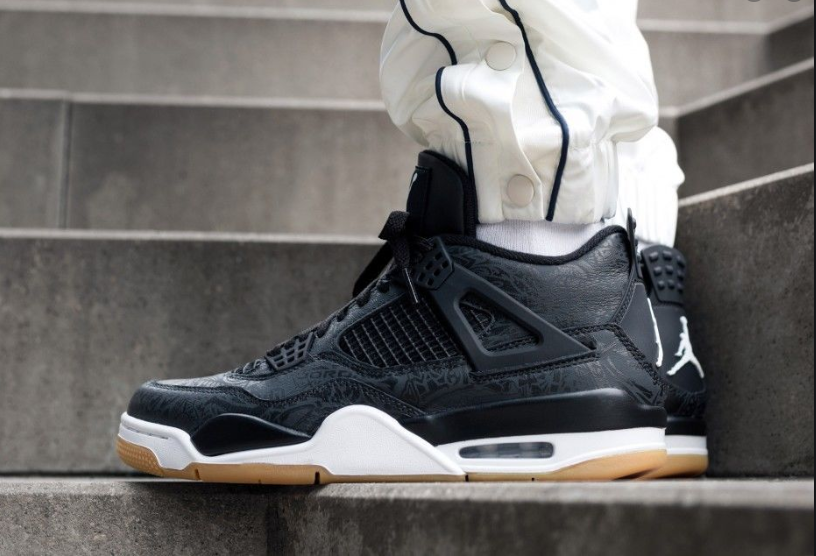 Jordan 4 Retro Laser Black Gum