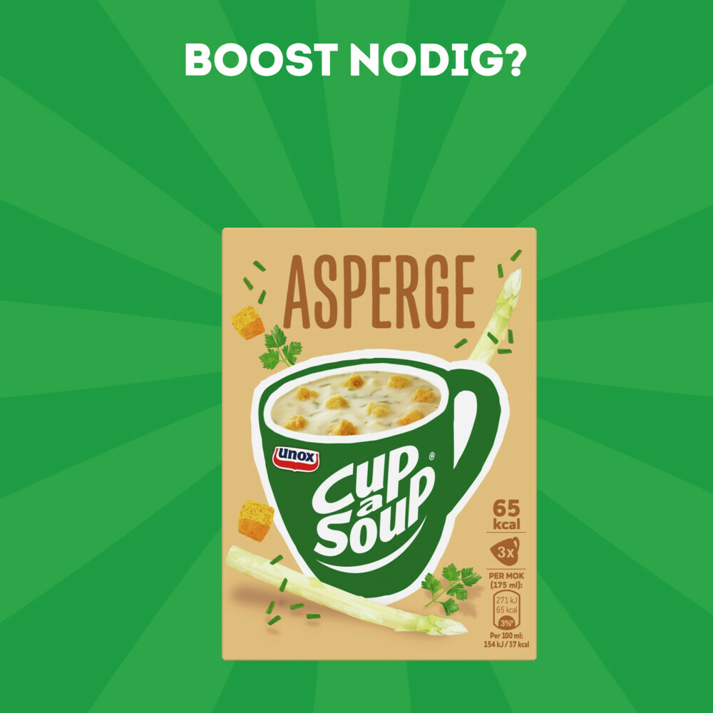 3x Unox Cup-a-Soup Asperge3 x 175 ml