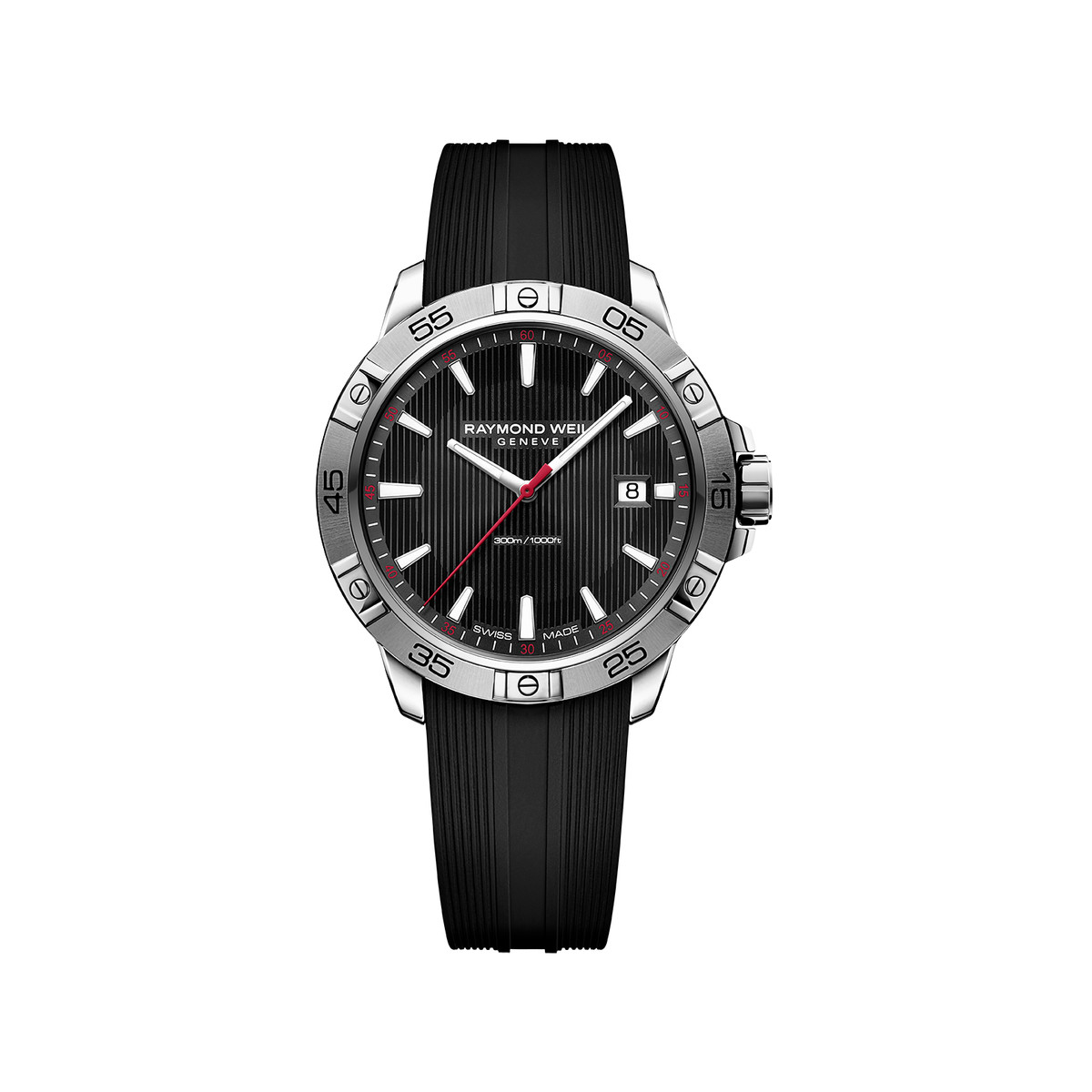 Montre Raymond Weil Tango homme acier caoutchouc
