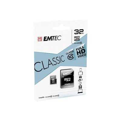 Emtec - carte mémoire 32 Go - Class 10 - micro SDHC