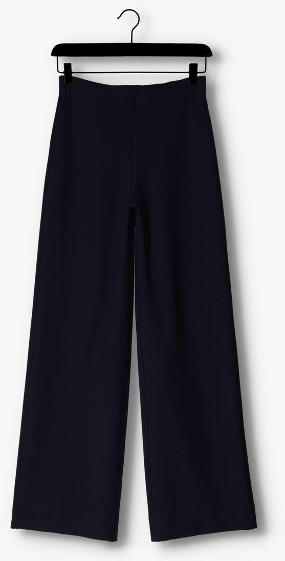VANILIA donkerblauwe vanilia flared broek tube trousers double punto