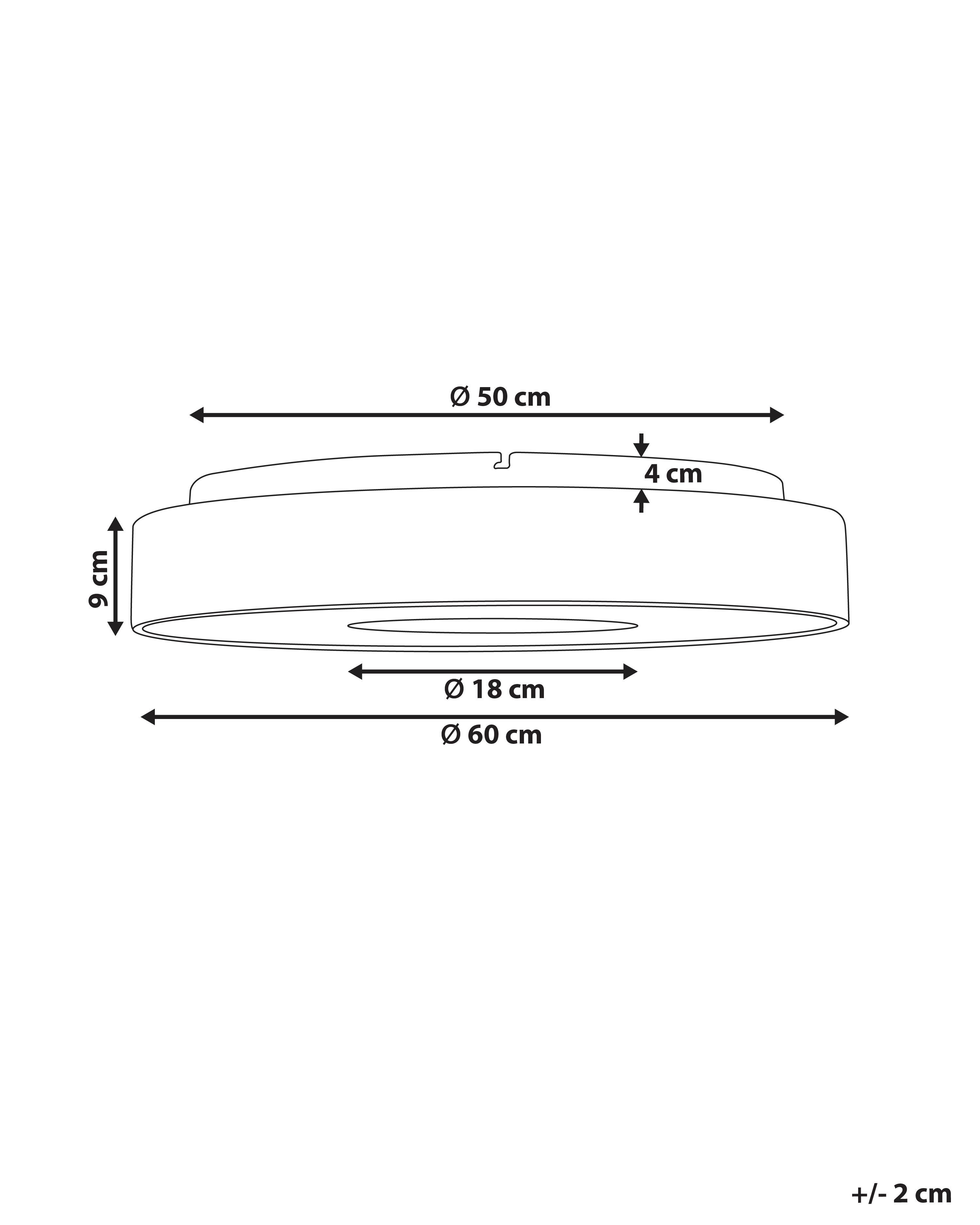 LED plafondlamp BRAGOTO met afstandsbediening met dimmer Metaal Lichtbruin